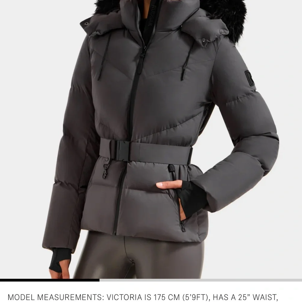 RUDSAK Charcoal Puffer Jacket with Belt - Picture 3 of 6